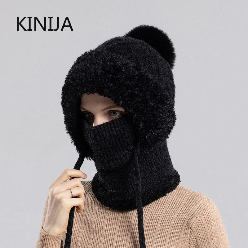 CozyChic 3-in-1 Winter Beanie, Scarf & Mask Set Stone's Store