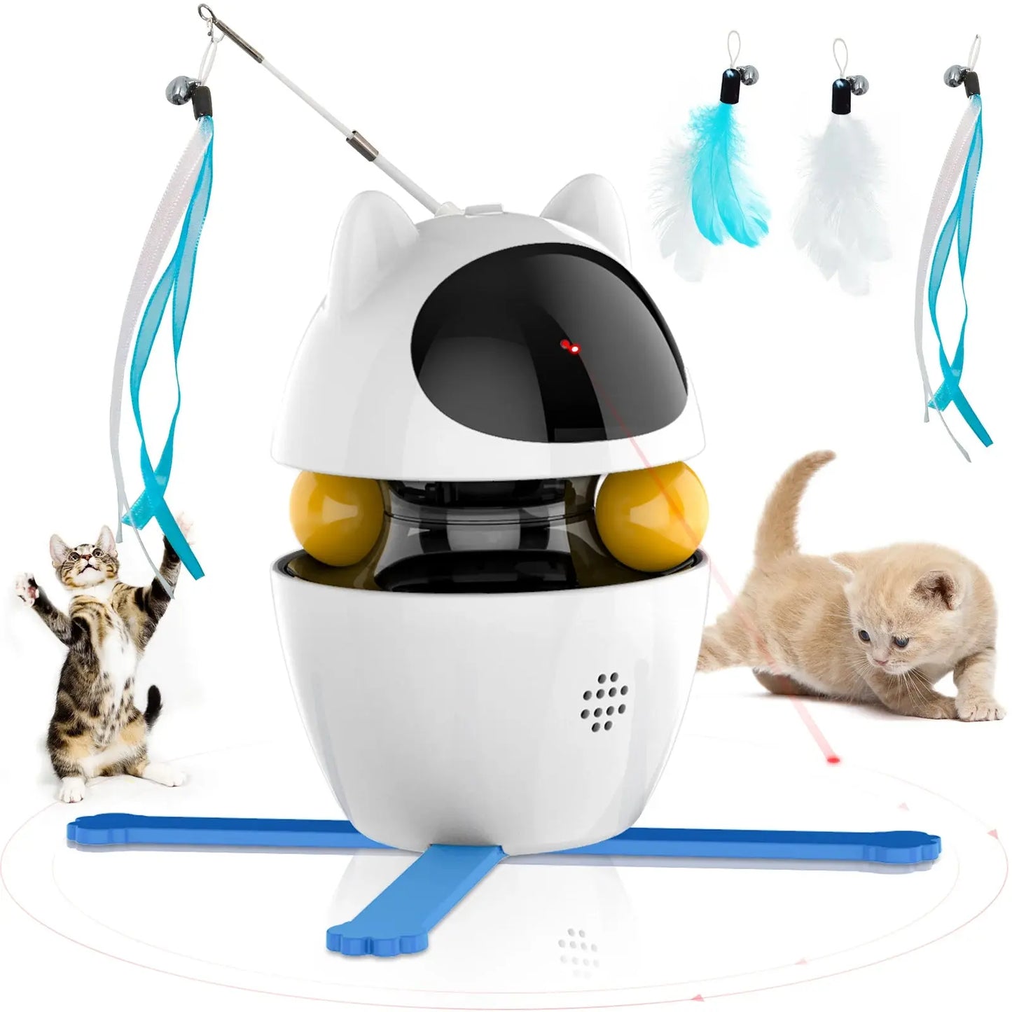 PawGlow 3-in-1 Interactive Cat Toy – Chase, Pounce & Play for Endless Feline Fun 🐾✨ Shop1103260006 Store