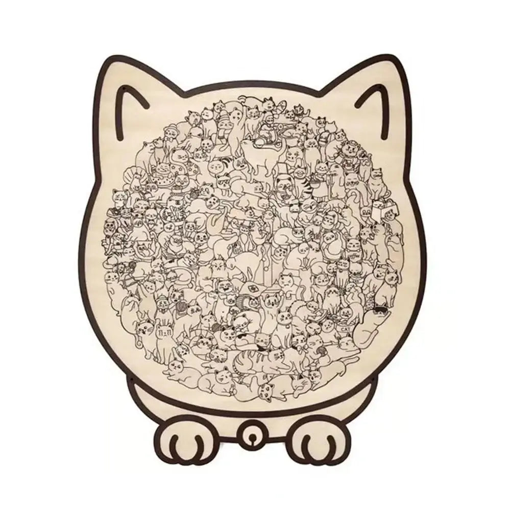 PurrfectMind Calm Cat Jigsaw Puzzle | A Mindful Escape for Adults (135 Pieces) Yoomi Store