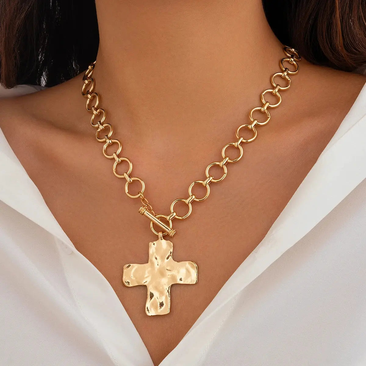 FaithForge Eternal Cross Necklace | Tarnish-Free & Hypoallergenic Stainless Steel Ingemark Official Store