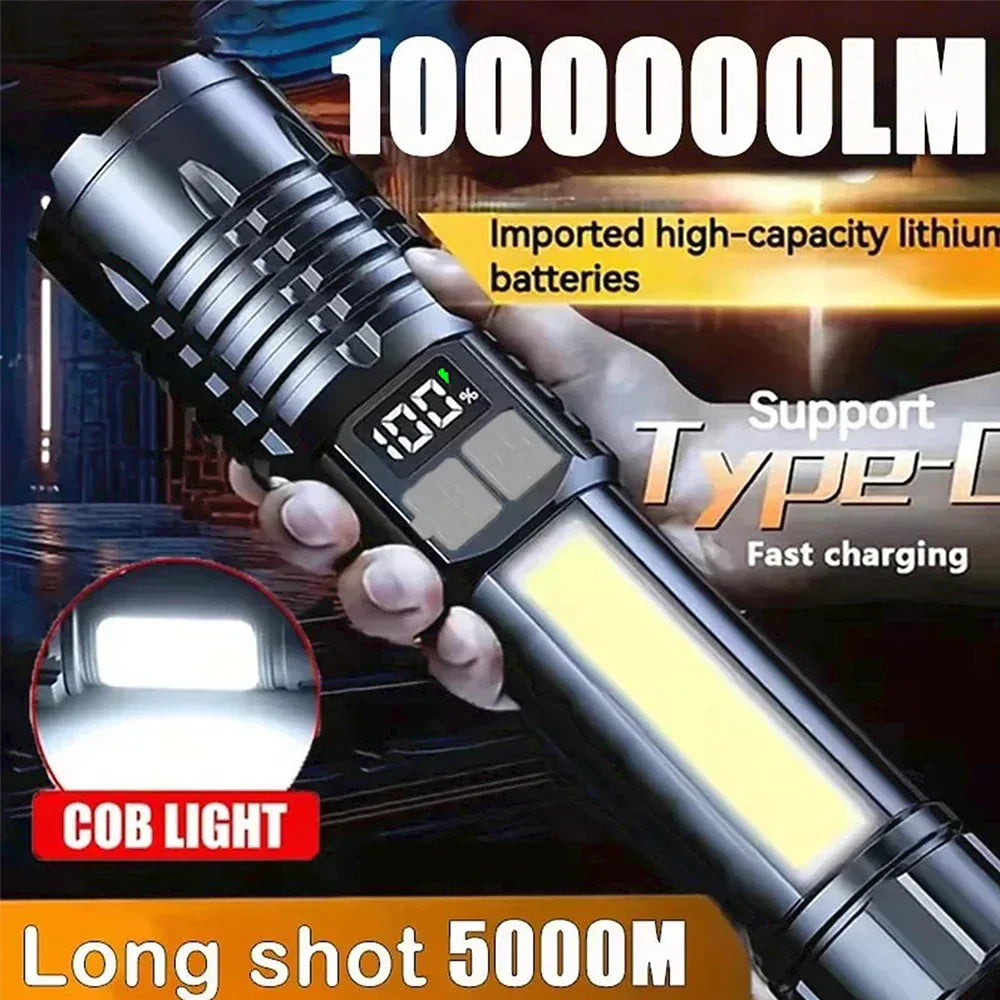 The TitanBeam Ultra-Bright Tactical LED Flashlight | Rechargeable & Waterproof - YNOM cornerstore