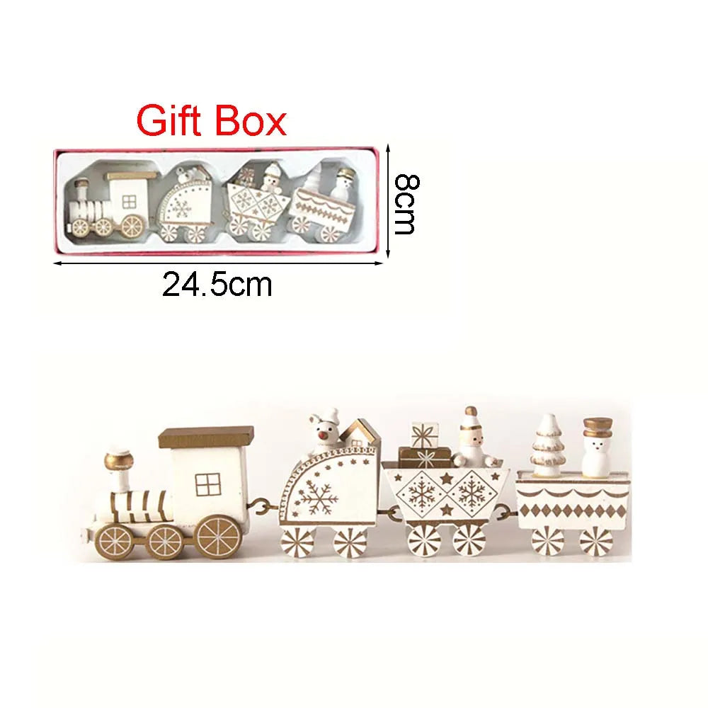 HolidayExpress Christmas Train Decoration | Classic Wooden Mantel & Table Decor Party Wonders Store