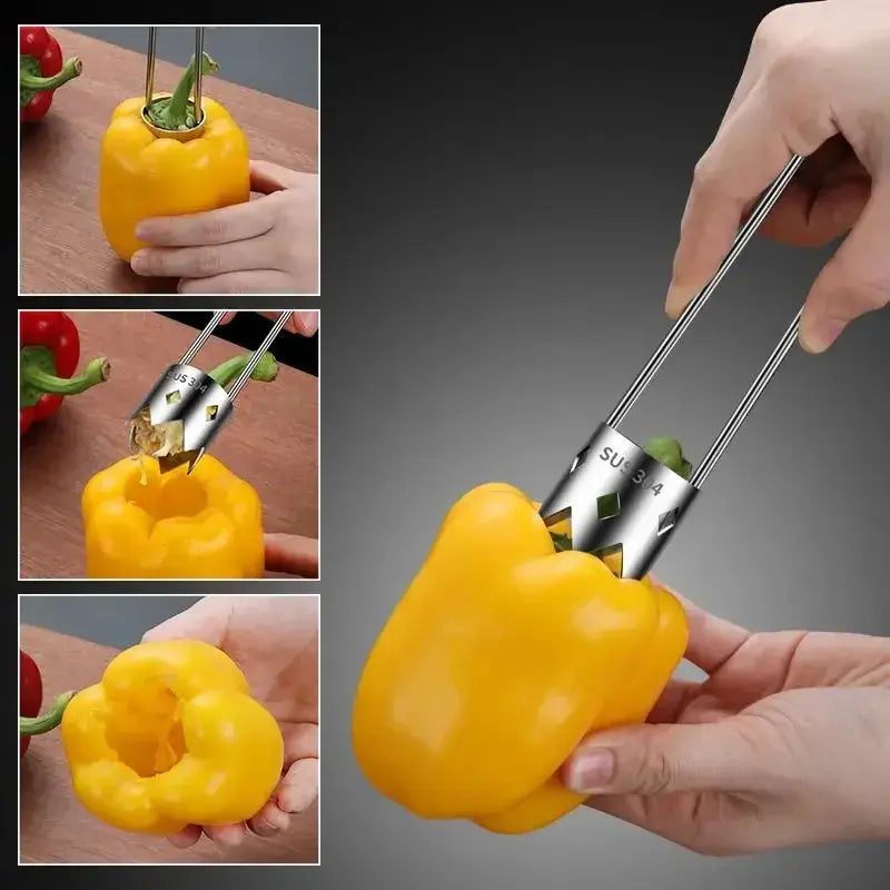 KitchenPro Apple Corer & Tomato Prep Tool | Effortless Fruit Coring - YNOM