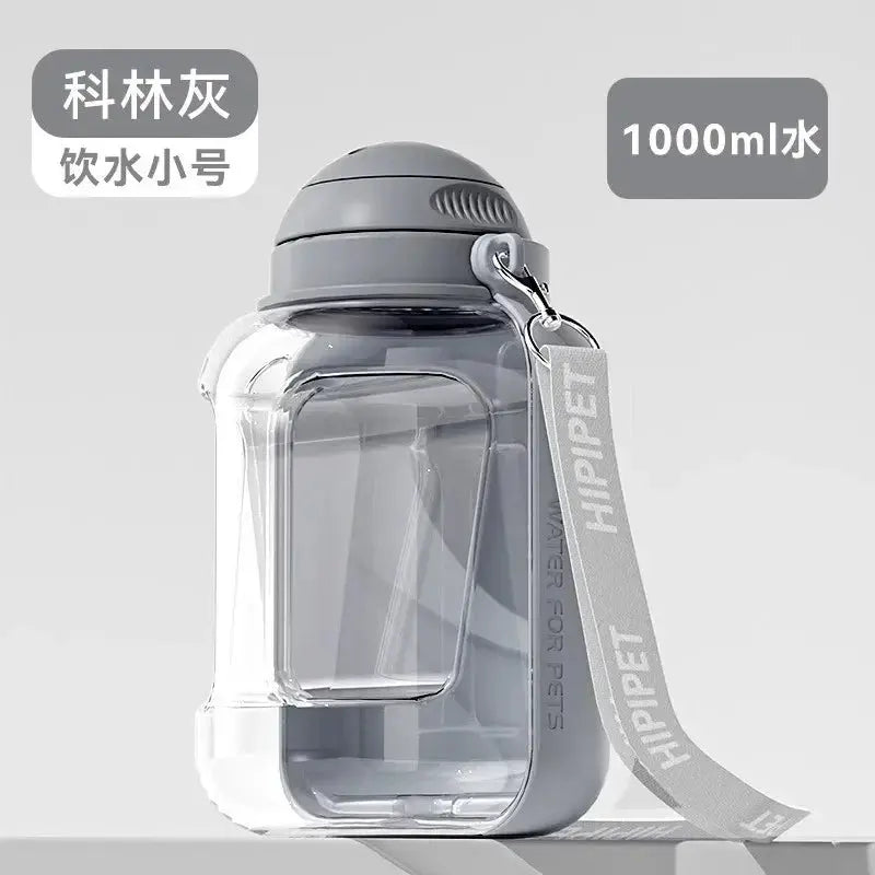 PawHydrate 2-in-1 Pet Travel Bottle | For Water & Food On-the-Go Keke Meng Pet Products Store