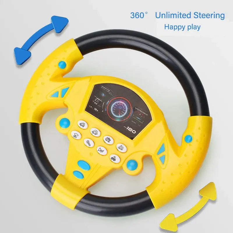 DriveLearn Interactive Steering Wheel Toy | Educational & Musical Driving Fun 3 Yuan Store