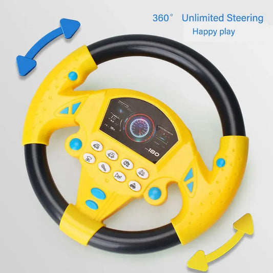 DriveLearn Interactive Steering Wheel Toy | Educational & Musical Driving Fun 3 Yuan Store
