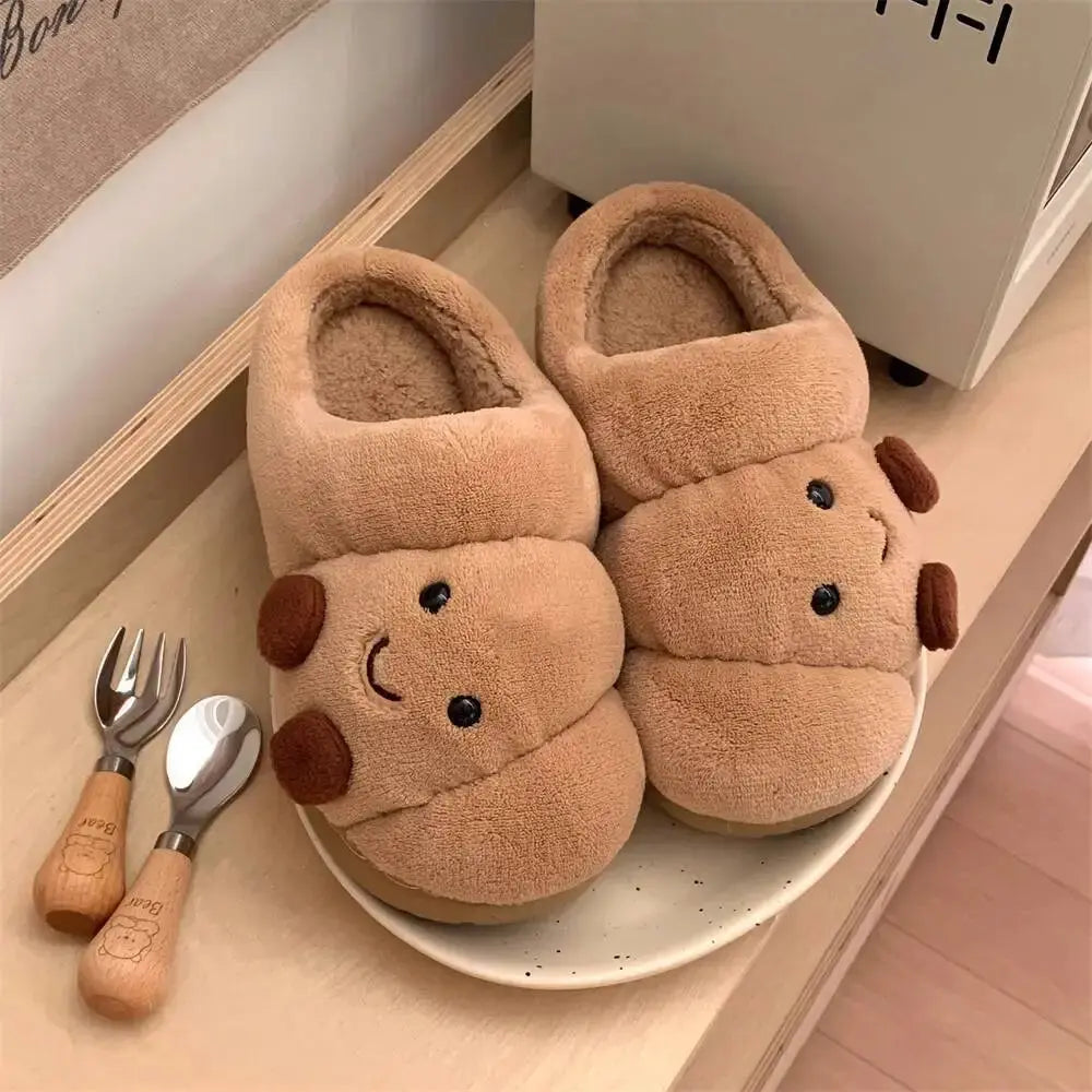 BreadSteps Toasty Slippers | Plush, Non-Slip Loaf-Inspired Comfort WHOHOLL lovely slipper Store