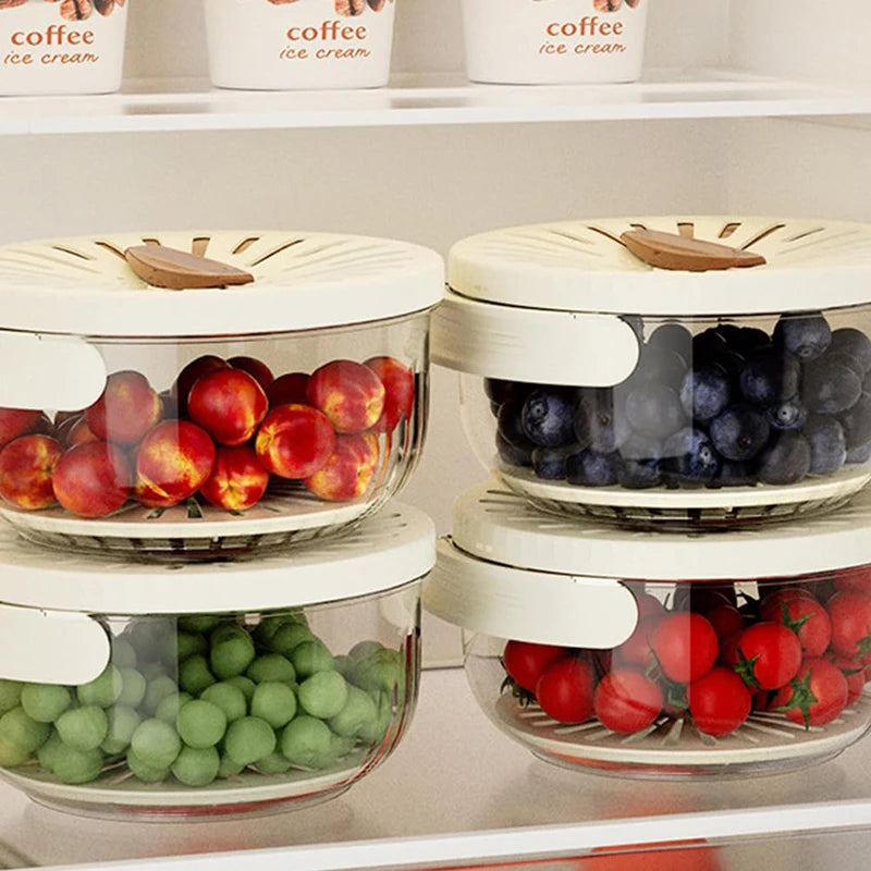 The FreshFlow 2-in-1 Produce Saver & Drainer | Airtight Storage Container - YNOM cornerstore