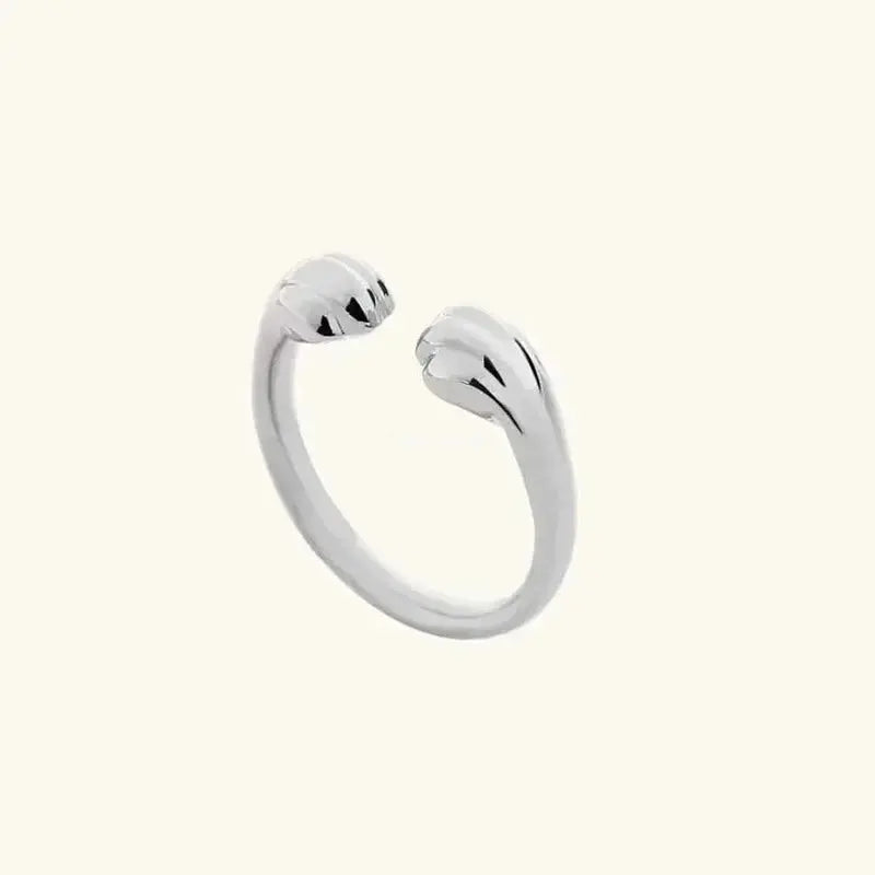 PawEmbrace "Hugging Paws" Ring | A Symbol of Unconditional Pet Love Rainbow Girl Jewelry Store