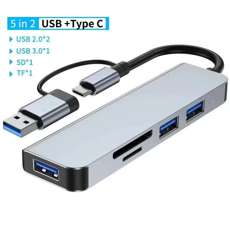 ConnectMax 8-in-1 USB-C Hub | 5Gbps Docking Station for Laptops & MacBook Stone's Store