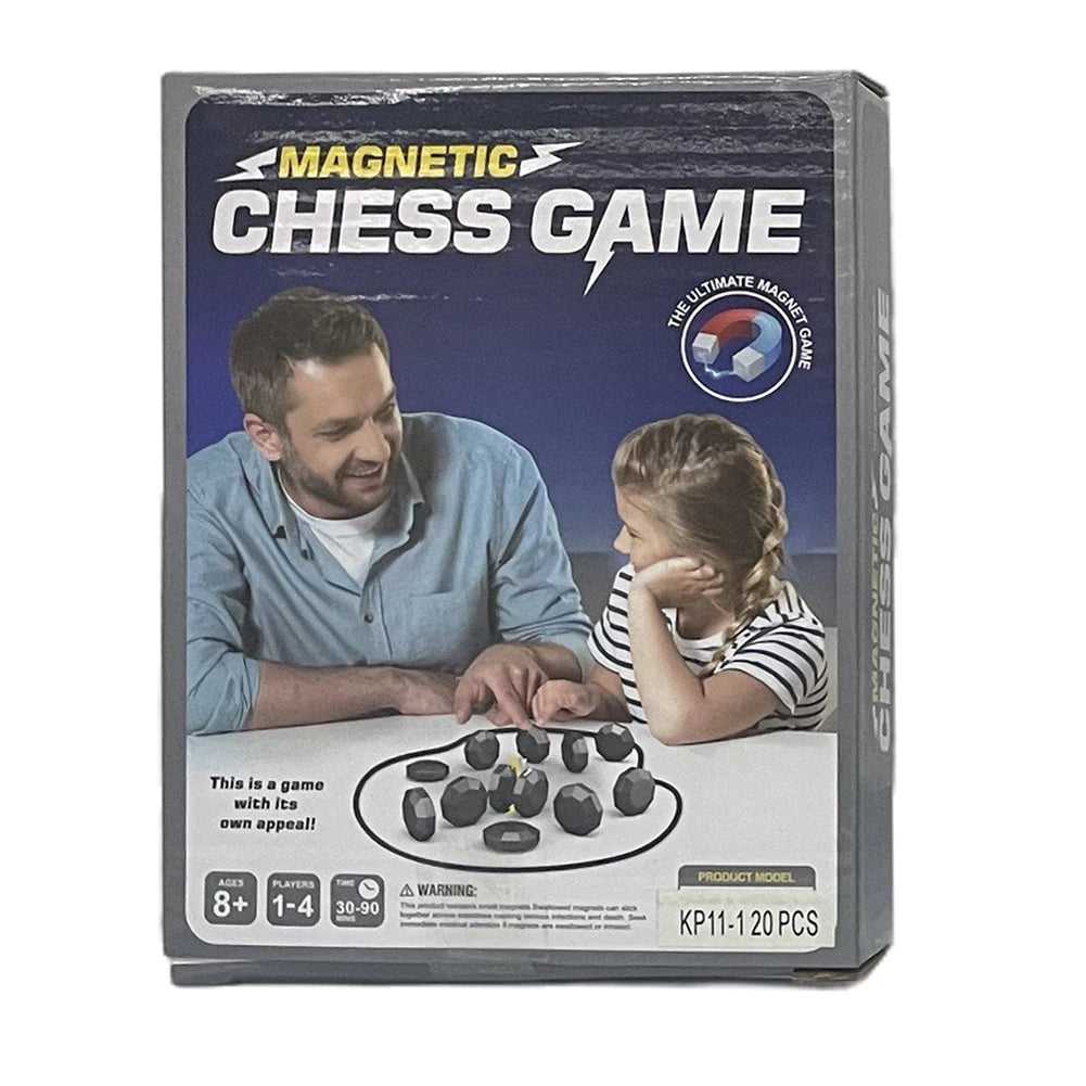 The ChessMag Magnetic Travel Chess Set | with Weighted Stone Pieces YNOM cornerstore