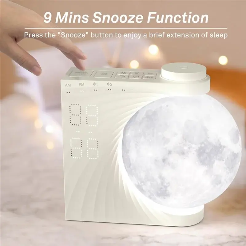 LumiRise Sunrise Simulation Alarm Clock | Wake-Up Light & Sleep Aid - YNOM