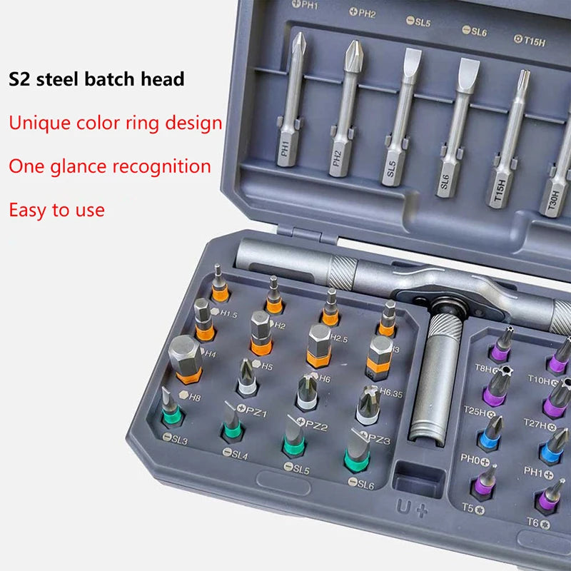 FixMaster 24-in-1 Precision Ratchet & Screwdriver Set | For Electronics & DIY YY33 Lovely Store