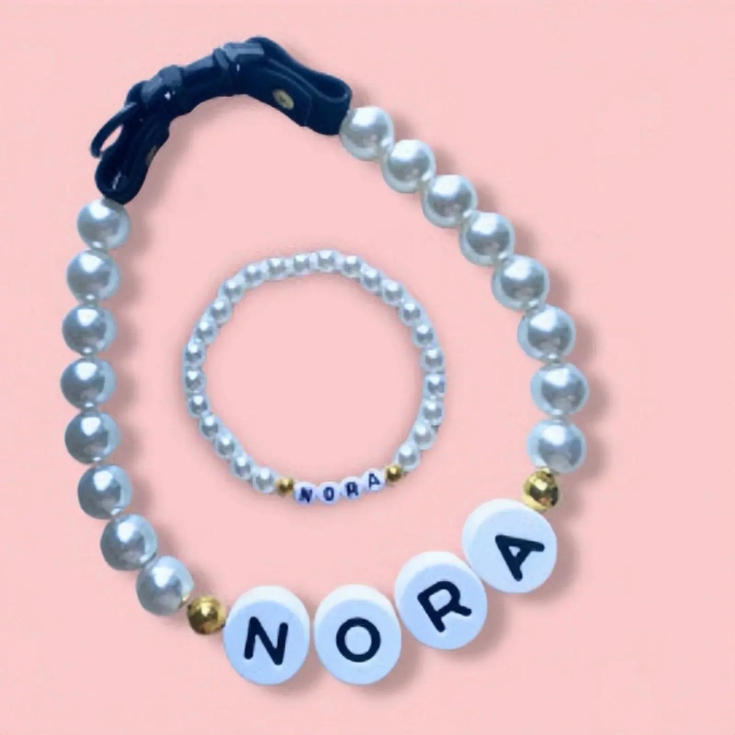 PawBond Custom Engraved Collar & Matching Bracelet Set - YNOM