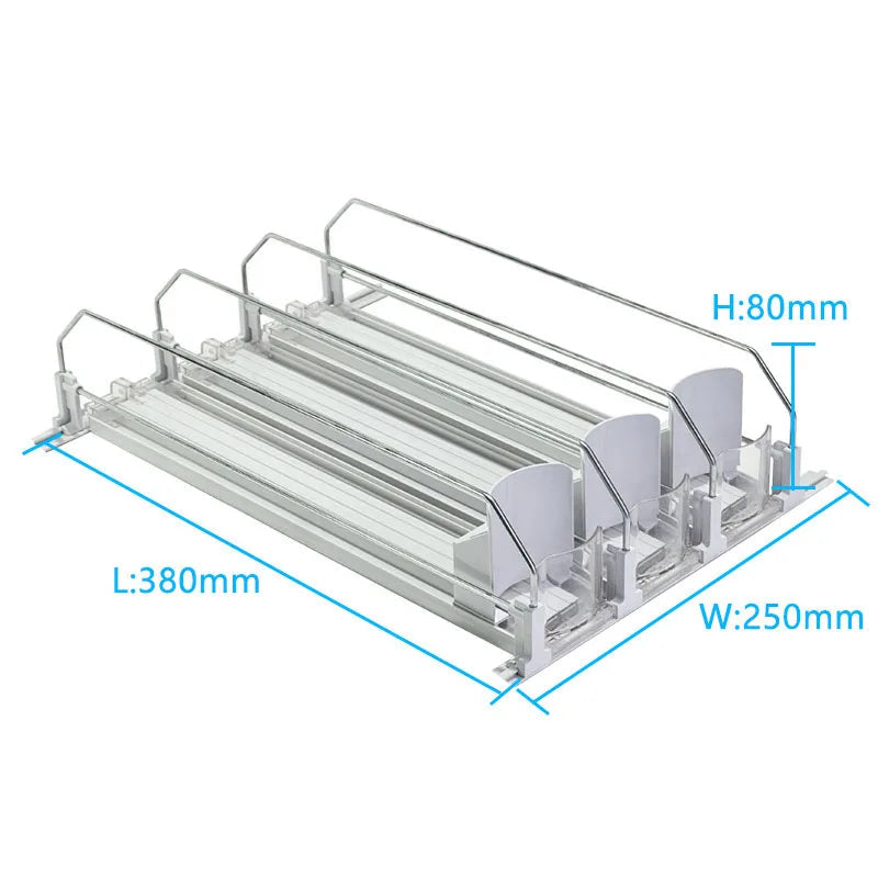 The FridgeFlow Automatic Can Dispenser | For Fridge & Pantry Organization Sun-light Store