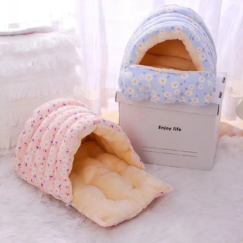 PurrNest 360 | Washable & Enclosed Cat Bed for Year-Round Comfort QiuQiu Petty Store