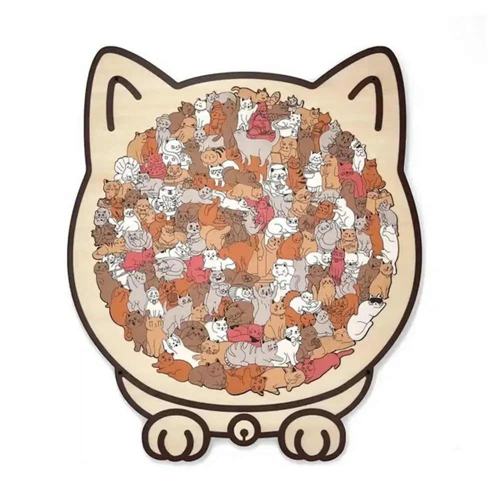 PurrfectMind Calm Cat Jigsaw Puzzle | A Mindful Escape for Adults (135 Pieces) Yoomi Store