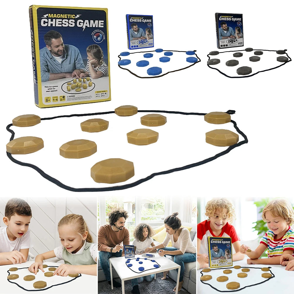 The ChessMag Magnetic Travel Chess Set | with Weighted Stone Pieces YNOM cornerstore