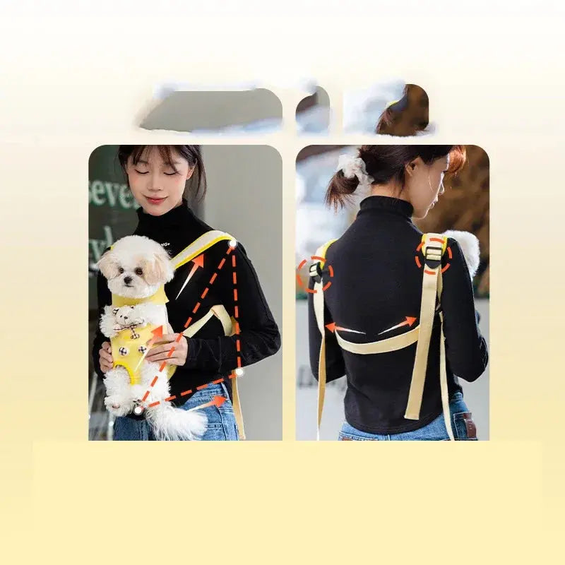 PawSnug Hands-Free Pet Carrier | Comfort Chest Sling for Small Dogs & Cats Shop1103859712 Store