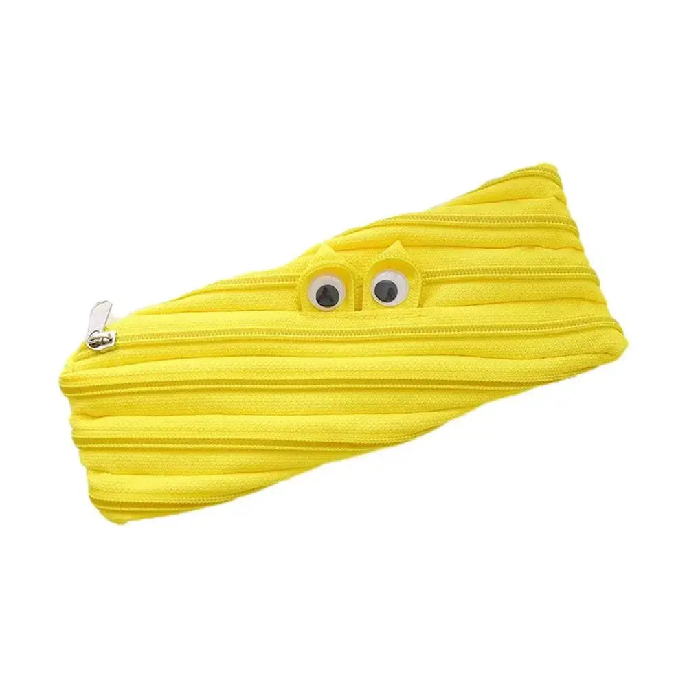 SmileZip One-Zip Pencil Pouch | Cute & Spacious Organizer for Daily Use The Rose Bag Store