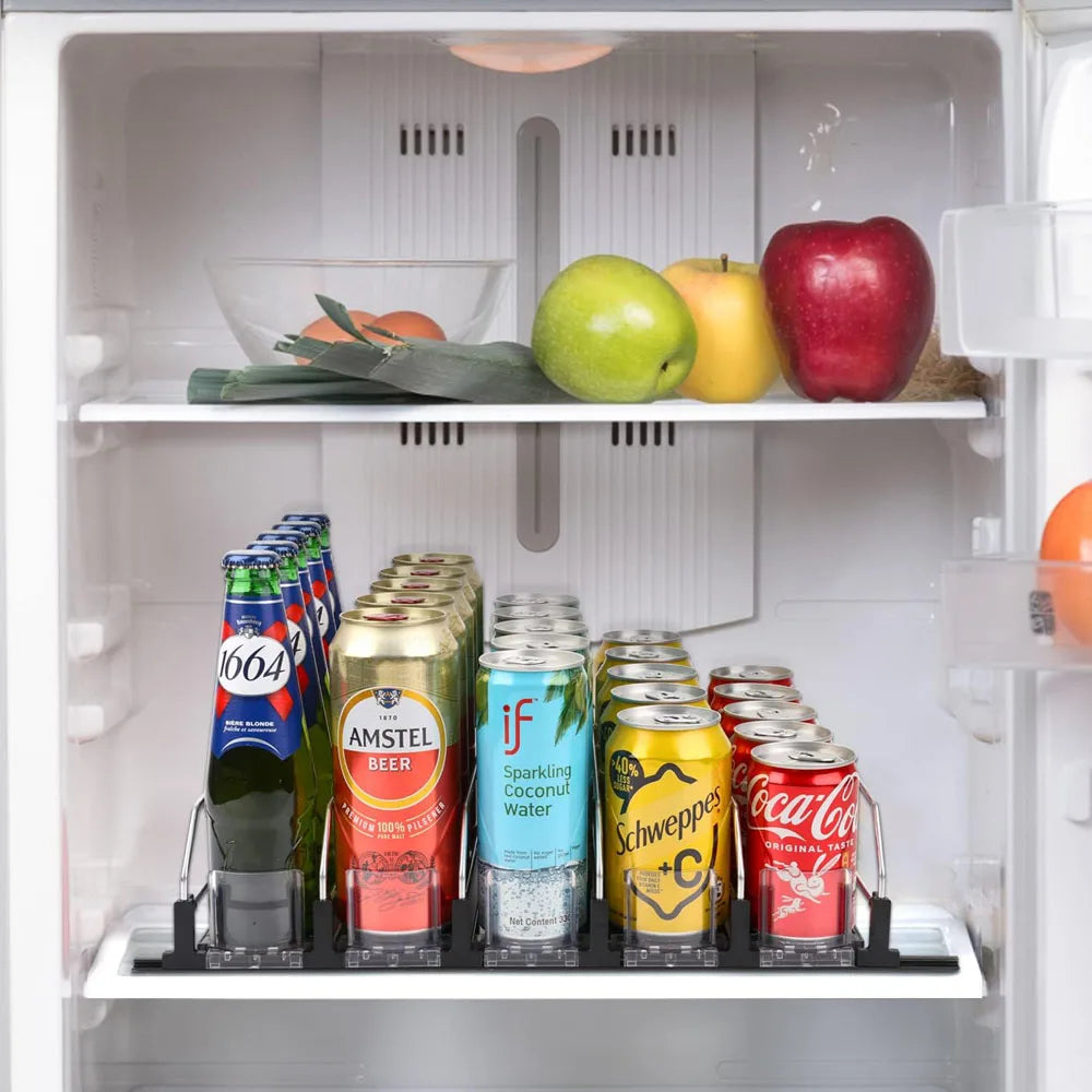 The FridgeFlow Automatic Can Dispenser | For Fridge & Pantry Organization Sun-light Store