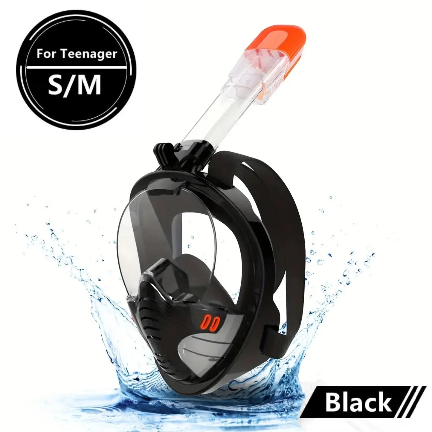 AquaVision 180° Full Face Snorkel Mask | Anti-Fog & Easy-Breathe Design XIAOTERR Store