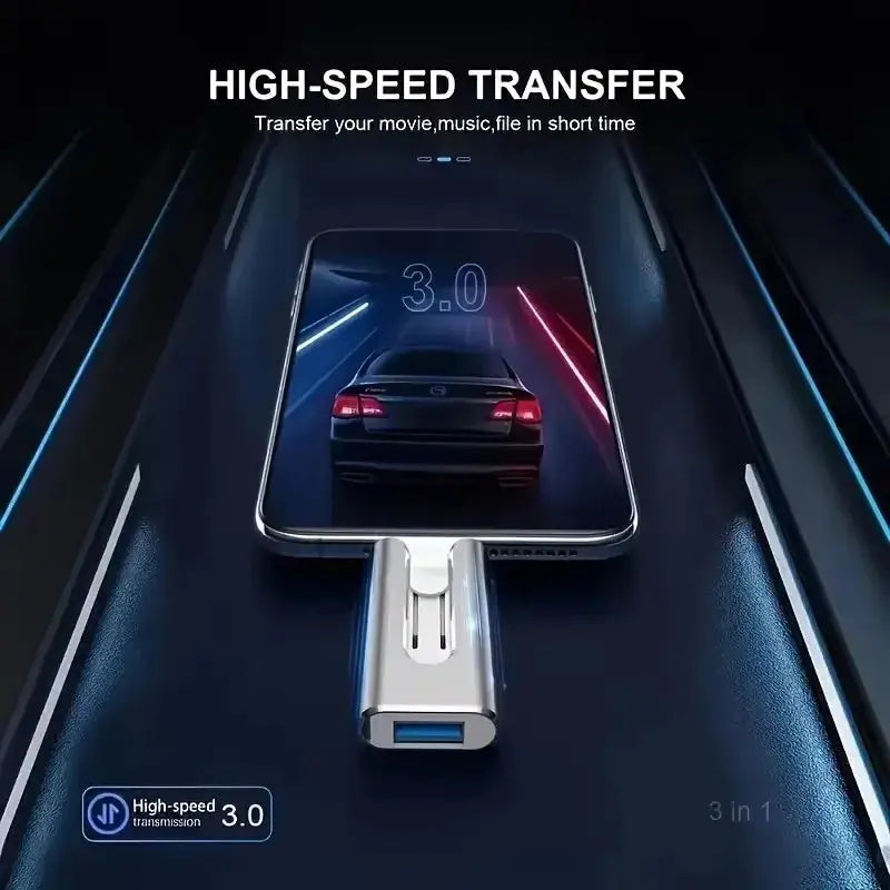 AllPort Flash – 4-in-1 Smart USB Drive for iPhone, Android & Laptop Shop1105149040 Store