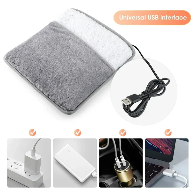 CozyCove USB-Powered Plush Foot Warmer | Portable Heating Pad Shop1104928091 Store