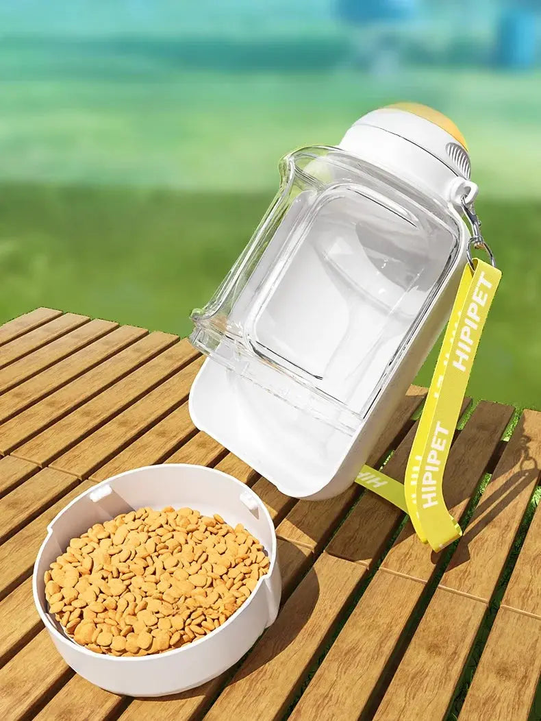PawHydrate 2-in-1 Pet Travel Bottle | For Water & Food On-the-Go Keke Meng Pet Products Store