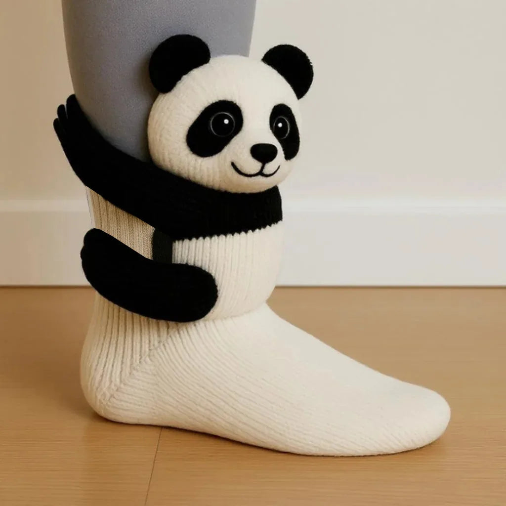 The Viral CozyCritter 3D Animal Socks | Cute & Fuzzy Winter Slipper Socks YNOM cornerstore