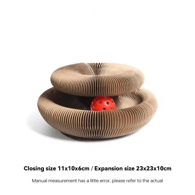 FlexiScratch 2-in-1 Magic Cat Scratcher & Ball Toy DAICHANG You Home Official Store