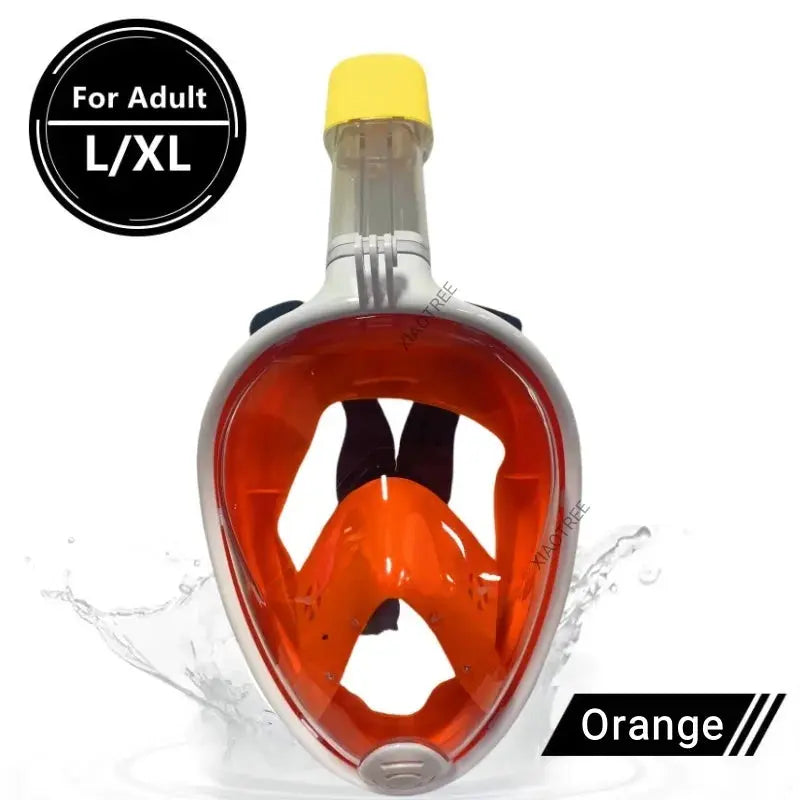 AquaVision 180° Full Face Snorkel Mask | Anti-Fog & Easy-Breathe Design XIAOTERR Store