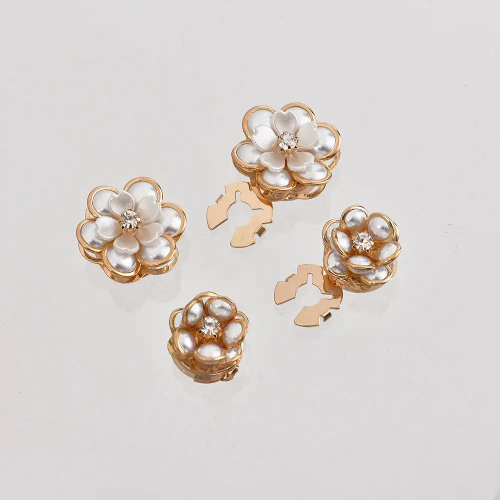 BloomLuxe Pearl Camellia Button | An Elegant Wardrobe Upgrade i-Remiel Boutique Store