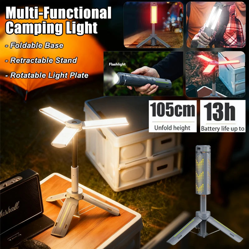 GlowFold Retractable LED Camping Lantern | Rechargeable & Collapsible XINGZHIRAOE Official Store