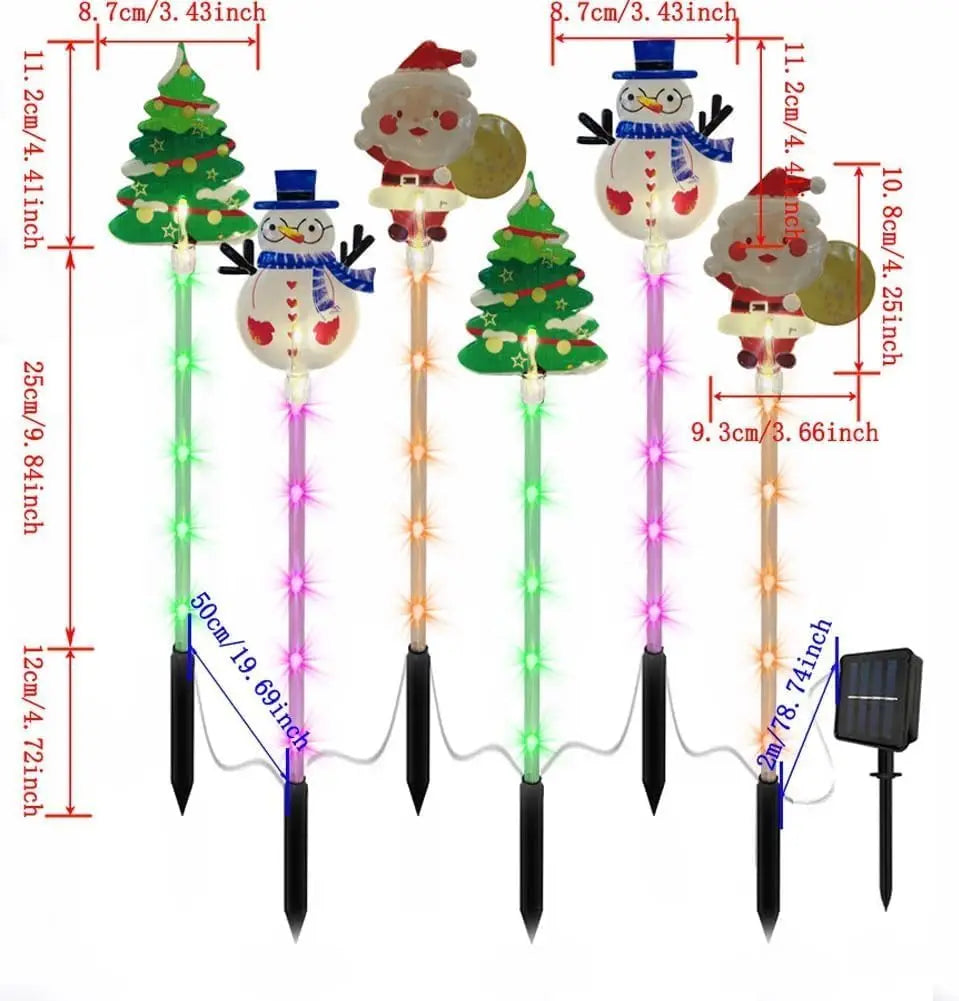 GlowJoy 6-Pack Instant Christmas Light Projectors | Outdoor Holiday Laser Show Shop1104072846 Store