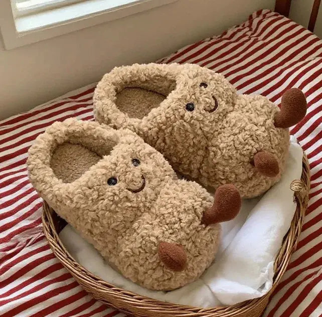 BreadSteps Toasty Slippers | Plush, Non-Slip Loaf-Inspired Comfort WHOHOLL lovely slipper Store