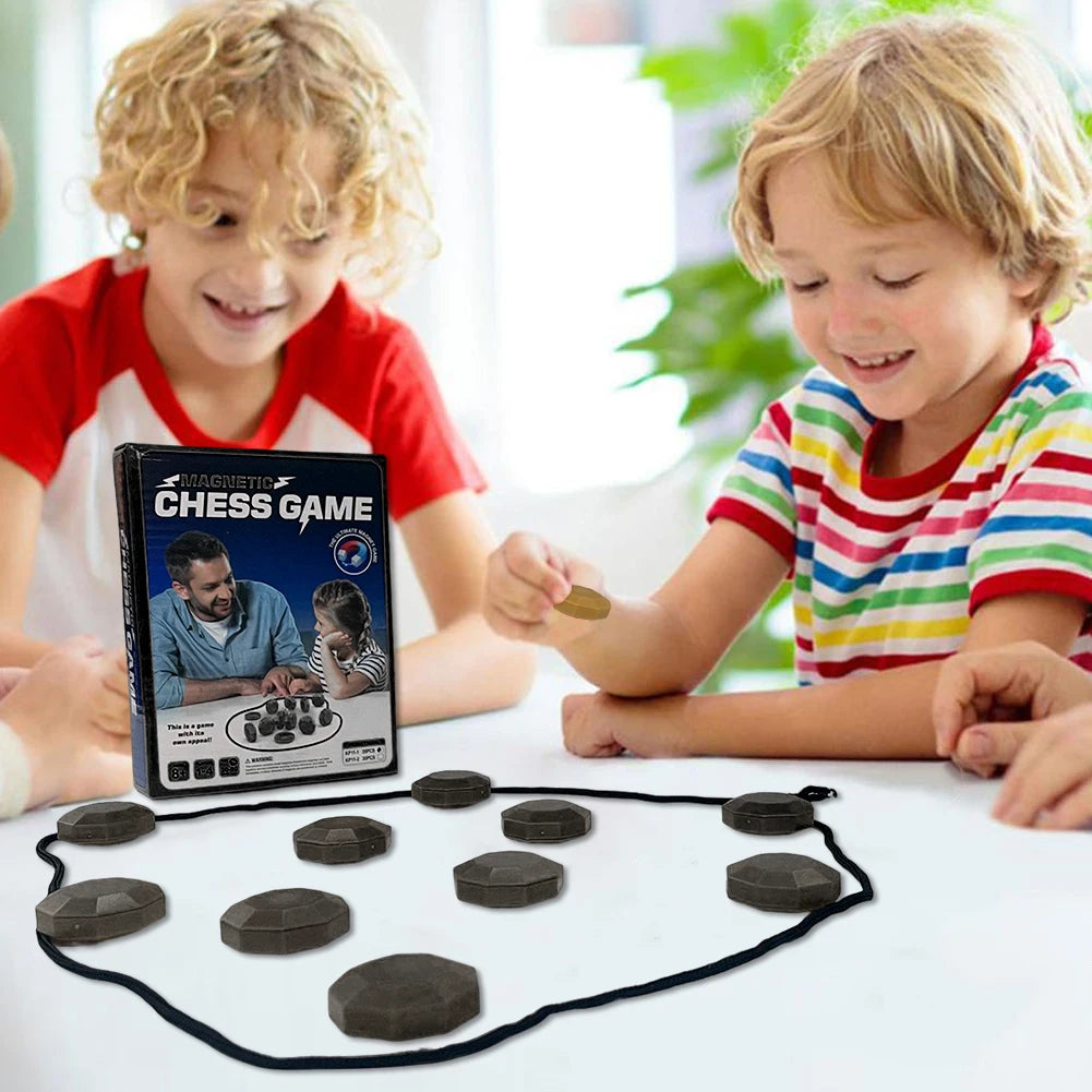 The ChessMag Magnetic Travel Chess Set | with Weighted Stone Pieces YNOM cornerstore
