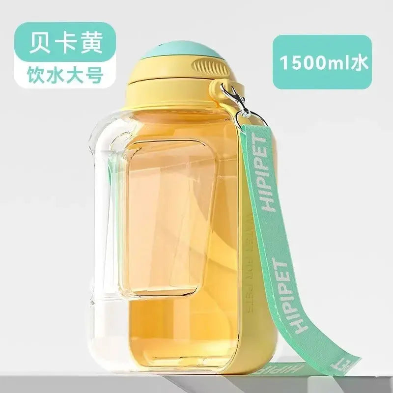 PawHydrate 2-in-1 Pet Travel Bottle | For Water & Food On-the-Go Keke Meng Pet Products Store