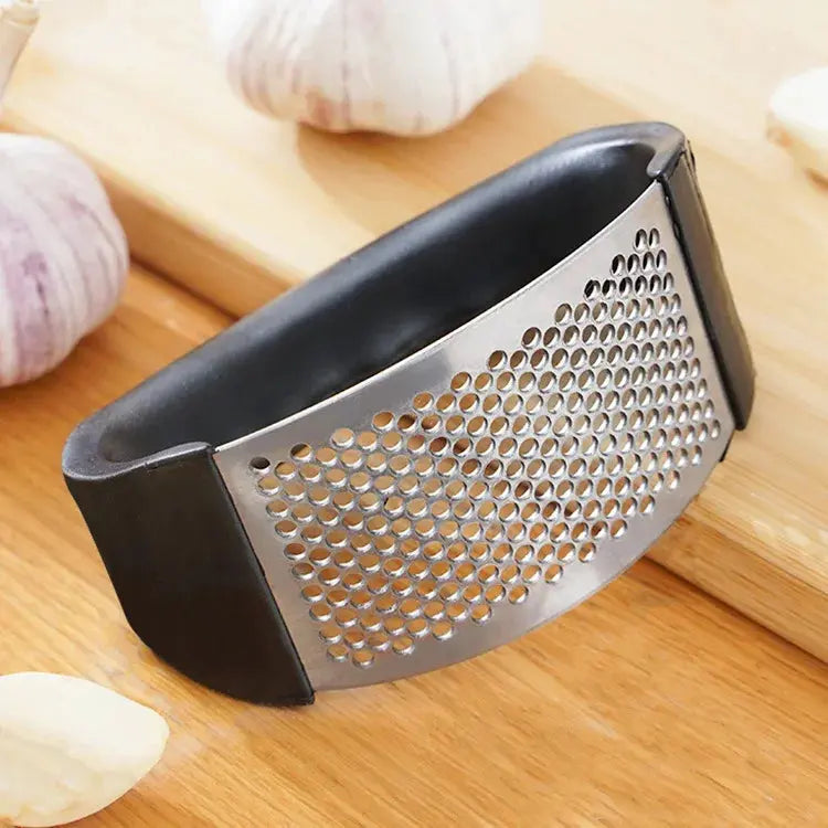 FlavorPress Pro Stainless Steel Garlic Press | Mince Garlic in Seconds - YNOM