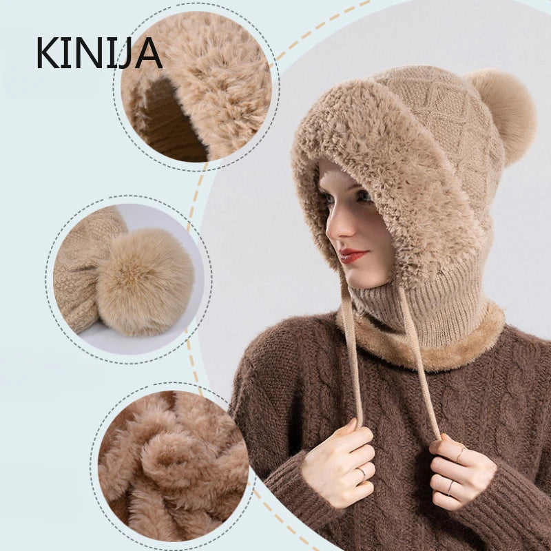 CozyChic 3-in-1 Winter Beanie, Scarf & Mask Set Stone's Store