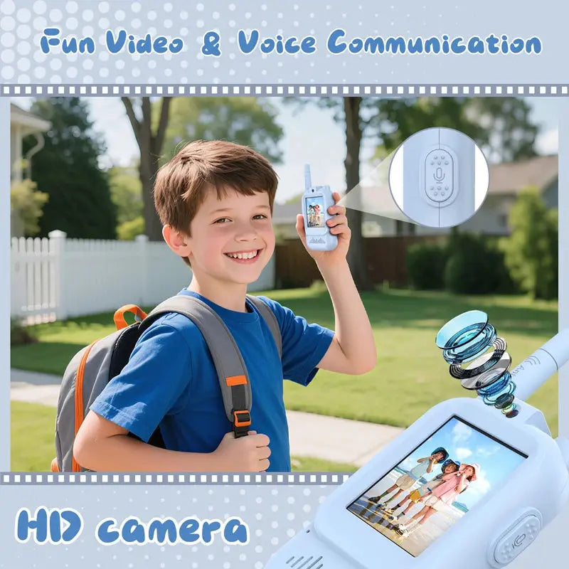 ChatCam Video Walkie Talkies for Kids | Screen-Time Alternative for Adventure 3C Electronic Global Sliver Store