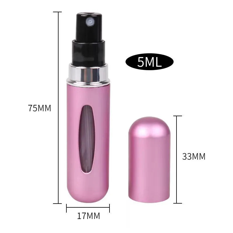 AuraScent Travel Perfume Atomizer | 5ml Refillable Pocket Spray Beauty Spring Store