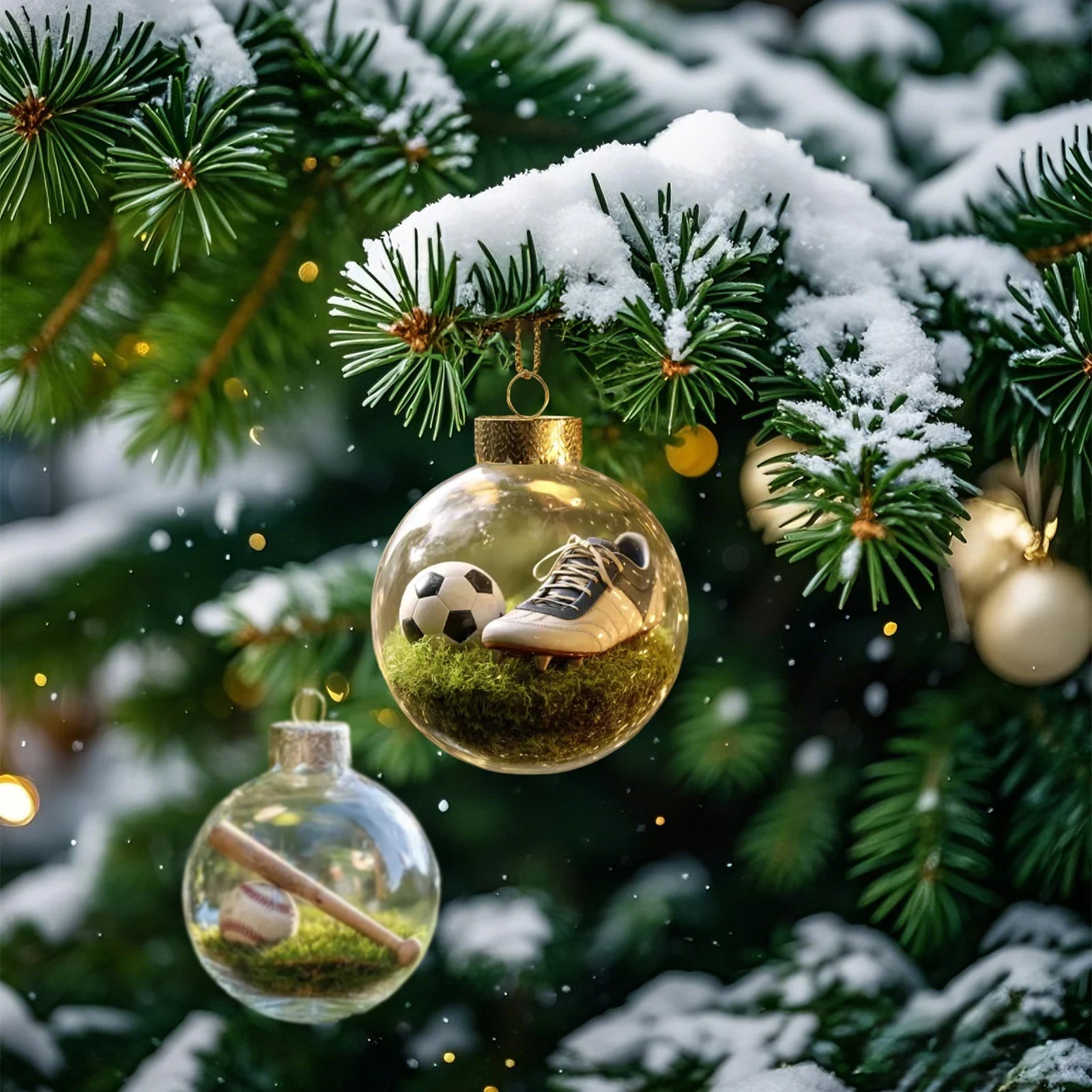 CheerChamp Sports-Themed Christmas Ornaments | For Baseball, Basketball & More Shop1104921309 Store