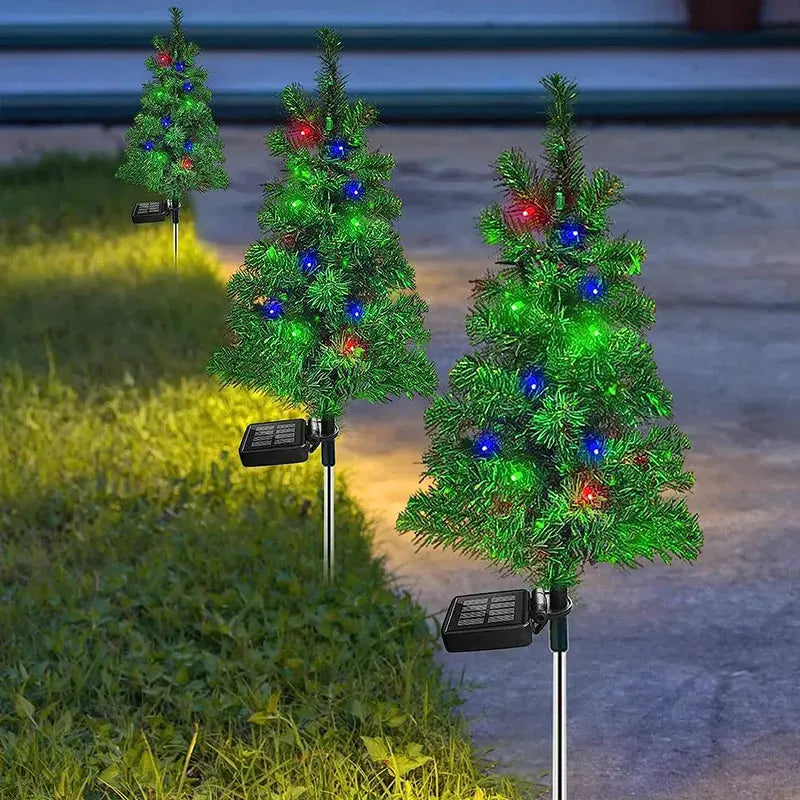 MerryRay Solar Christmas Tree Path Lights | Set of 2 - YNOM