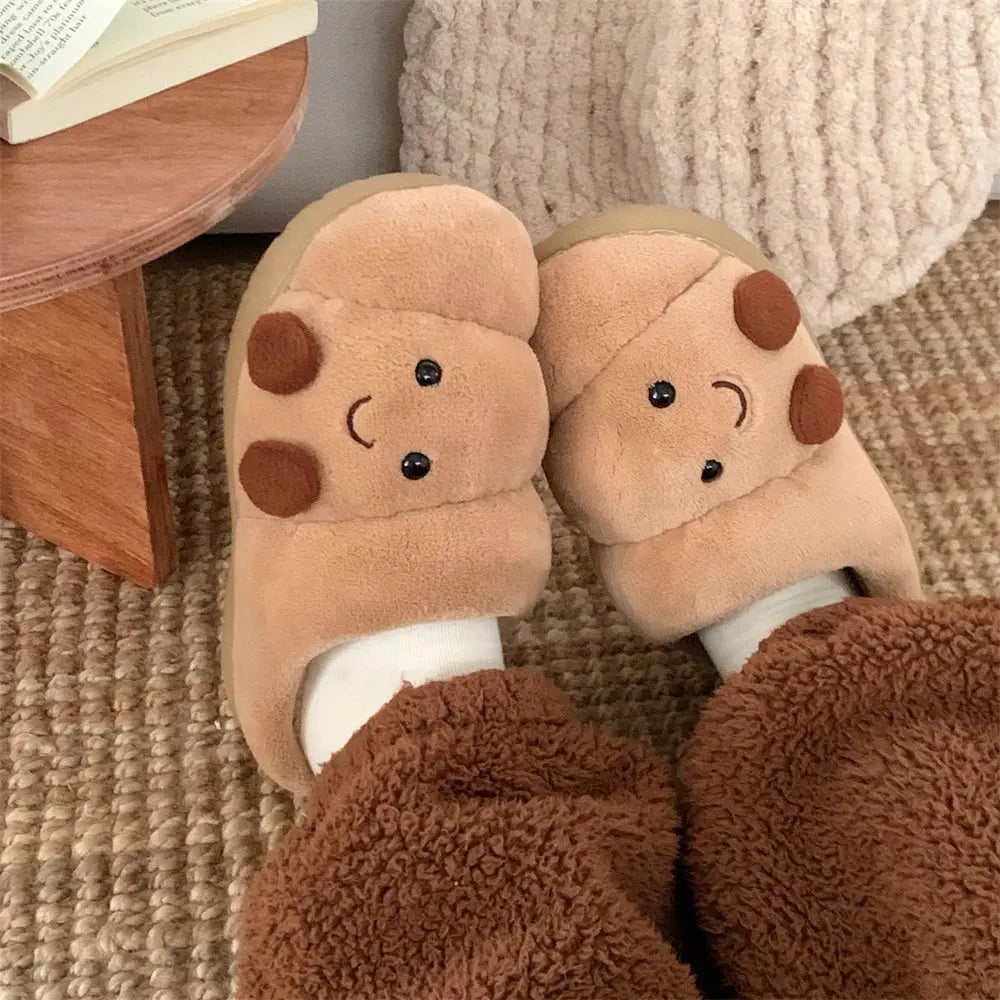 BreadSteps Toasty Slippers | Plush, Non-Slip Loaf-Inspired Comfort WHOHOLL lovely slipper Store
