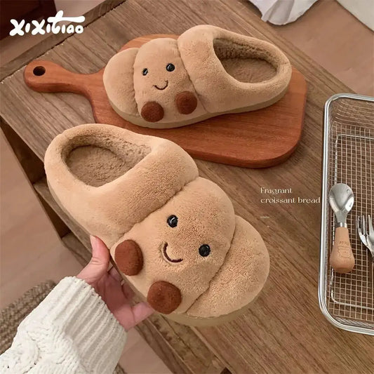 BreadSteps Toasty Slippers | Plush, Non-Slip Loaf-Inspired Comfort WHOHOLL lovely slipper Store