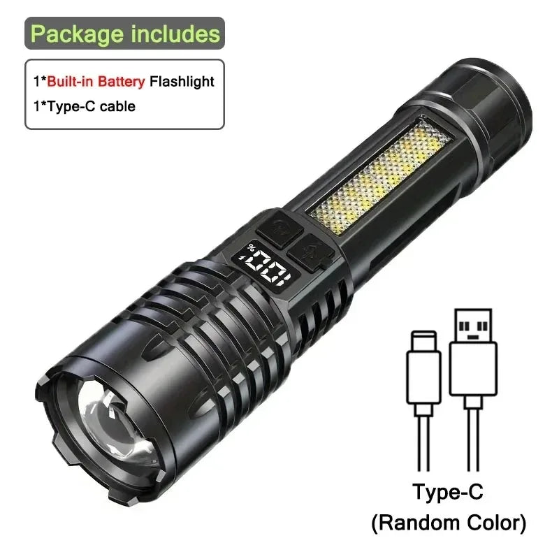 The TitanBeam Ultra-Bright Tactical LED Flashlight | Rechargeable & Waterproof - YNOM cornerstore