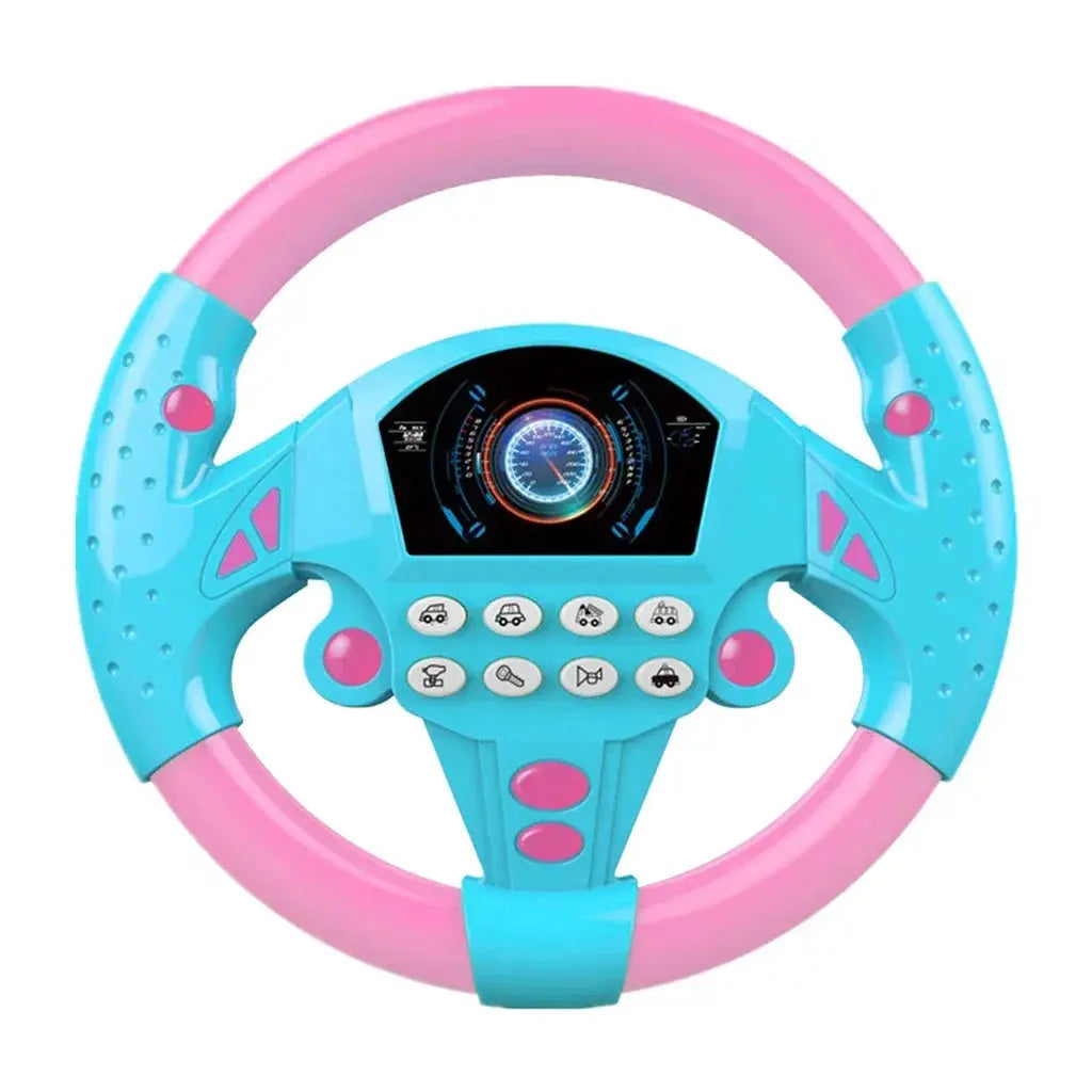 DriveLearn Interactive Steering Wheel Toy | Educational & Musical Driving Fun 3 Yuan Store