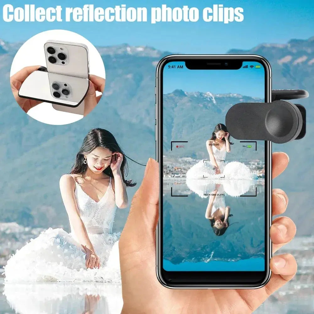 MirrorClip Kit – Portable Phone Mirror Clip for Perfect Selfies | Real-Time Reflection for Flawless Angles Luckybw Store