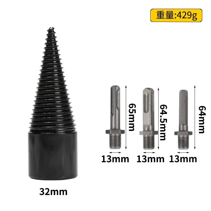 WoodCrack Pro Drill Set – Fast & Effortless Firewood Splitter | Heavy-Duty Log Cracking Drill Bit for Wood Cutting High quality tool factory Store